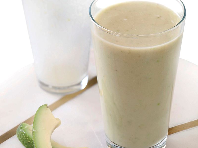 Almond milk and avocado drink